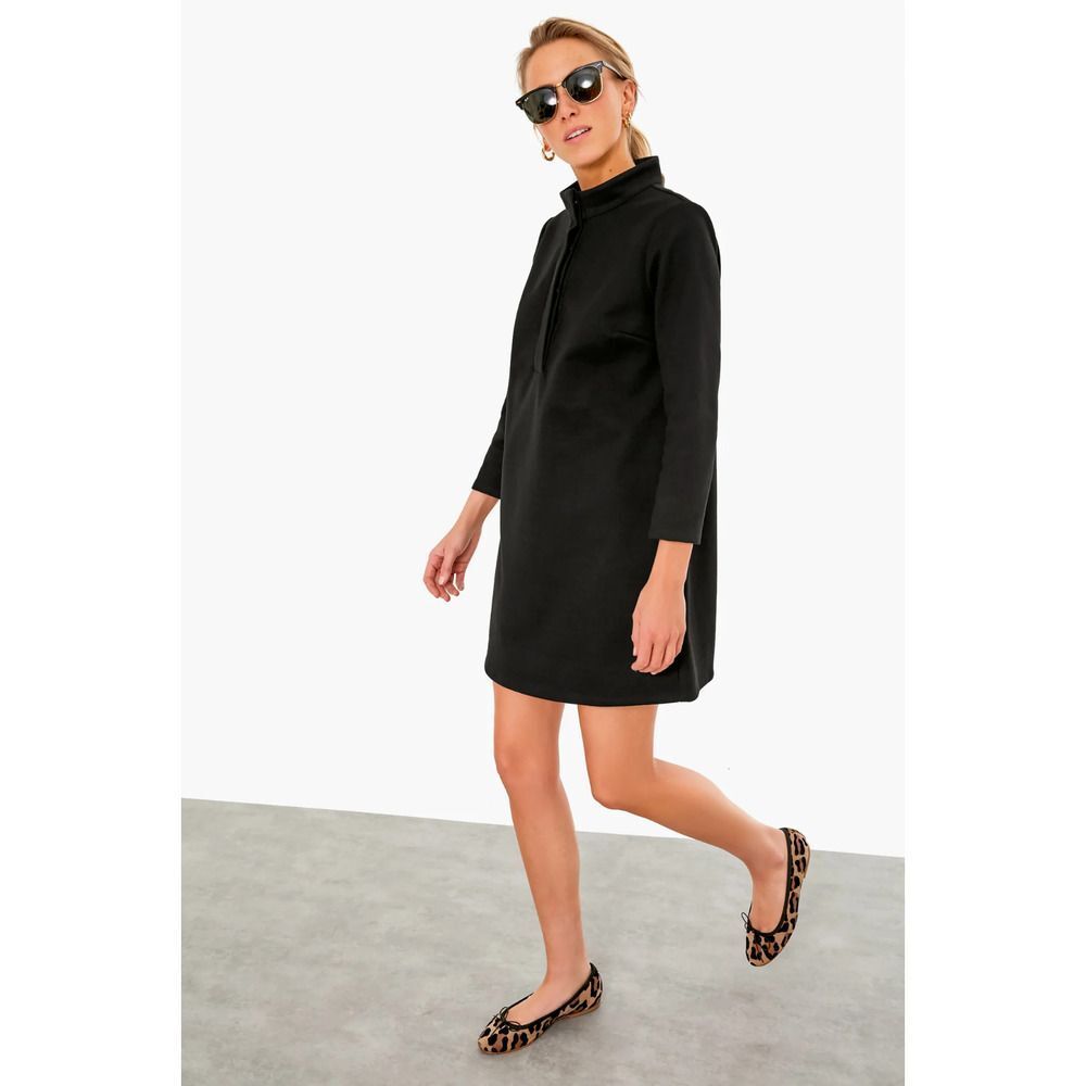 Elegant Tuckernuck Black Avery High Neck Dress Size XL Heavy Knit Mini
